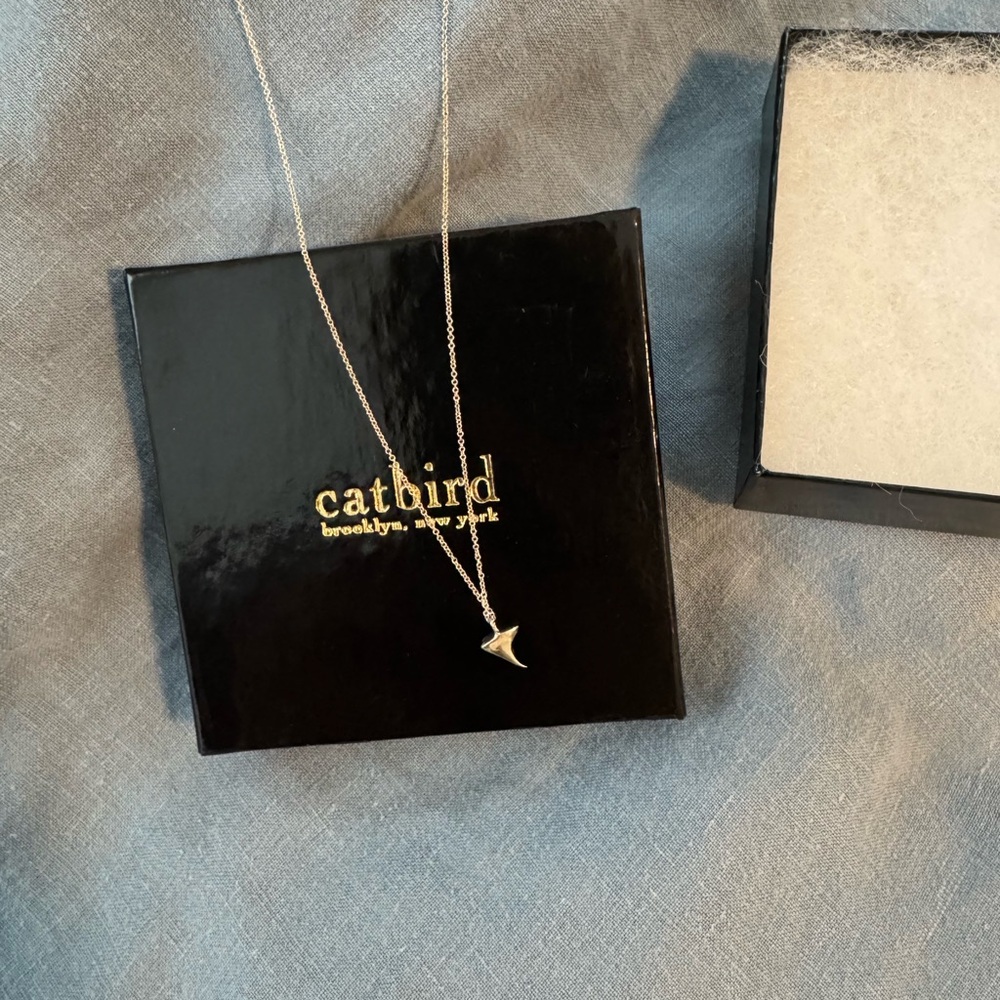 SOLD! Catbird sterling silver Rose Thorn charm and necklace - Picture 2 of 6